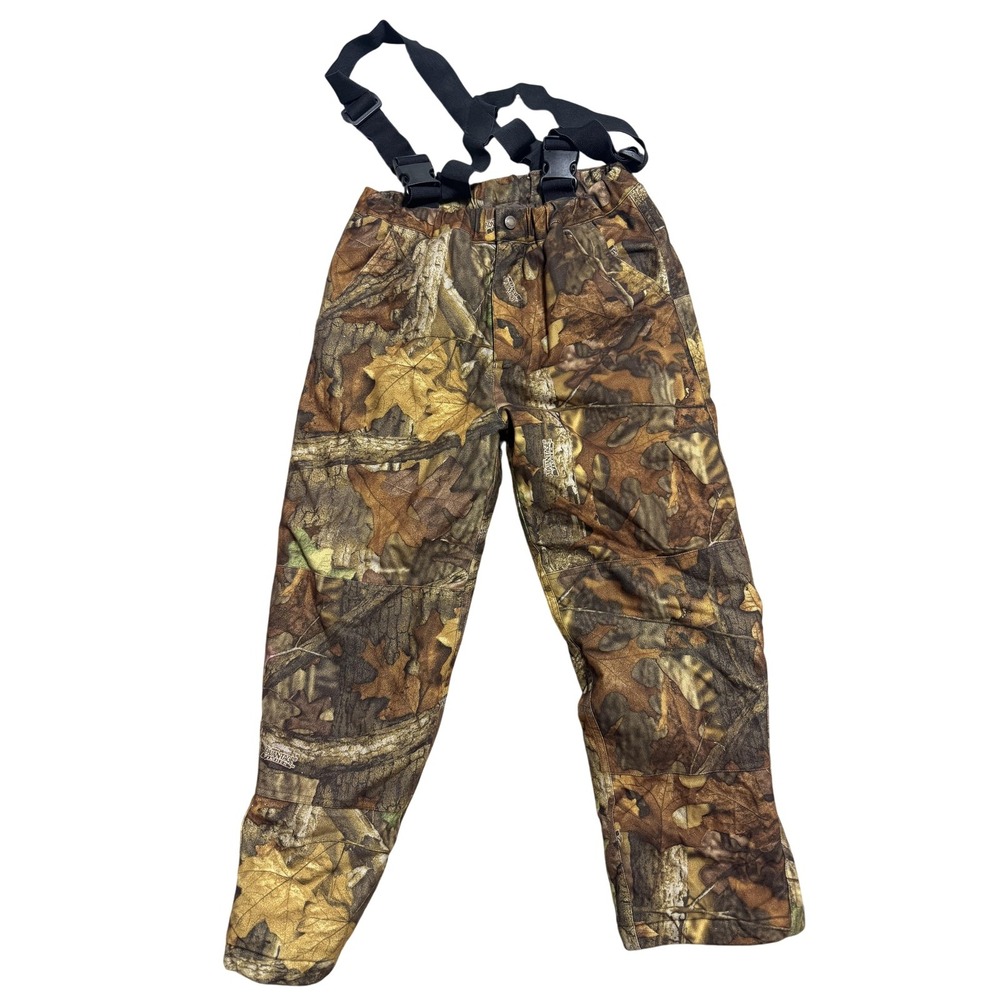 Cabela's Snow Pants Youth‎ Medium Camo Insulated Hunting Suspenders 94136B